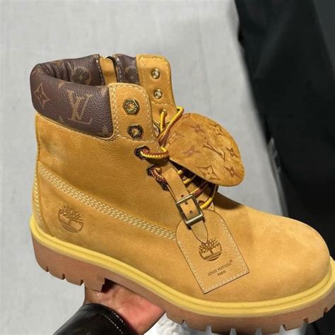 louis vuitton x timberland boots|custom louis vuitton timberland boots.